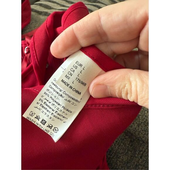 NEW Red Front Clasp Back Lace up Square Neck Low Cut Corset Large - Picture 6 of 6